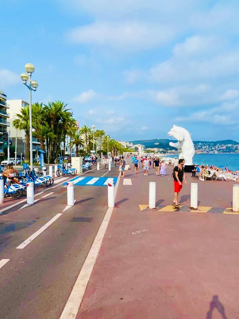 Confortable Studio A Nice Centre Cote Plage Bel Terrasse Paddle Exterior foto